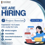 We are hiring a Project Associate for our client